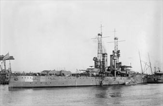 U.S.S. Utah in dock ca. 1910-1915