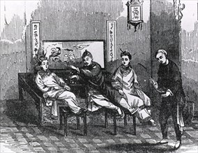 Opium smoking party ca. 1800s