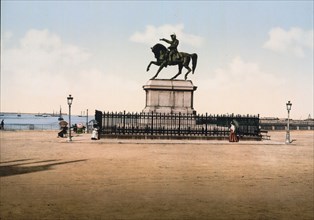Statue of Napoleon I, Cherbourg, France ca. 1890-1900