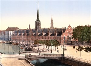 Exchange hall, Copenhagen, Denmark ca. 1890-1900