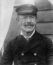 Photograph shows Captain John Weller of Paterson, New Jersey who attempted to cross the Atlantic in a motor boat in July 1911.