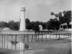 Biloxi Light Station, Mississippi; Original caption: 'Camera Station No. 1.'; photo dated 26 October 1892;
