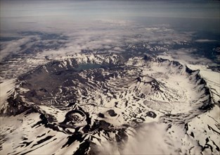 7/8/1973 - Aniakchak Crater from 14,000 ft