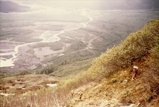 June 1974 - Hiking up the North side of East Glacier, Alaska