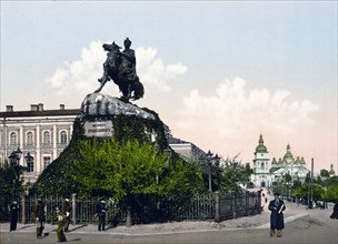 Chmielnitzky, (i.e., Khmelnitskii), Monument, Kiev, Russia, (i.e., Ukraine) ca. 1890-1900
