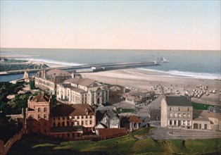 Beach and casino, Boulogne, France ca. 1890-1900