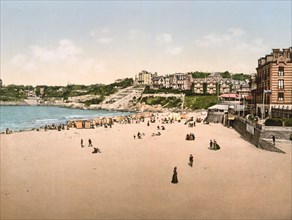 Beach and casino, Dinard, France ca. 1890-1900