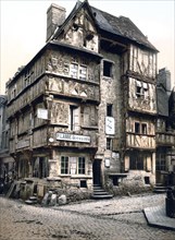 Old house in Rue St. Martin, Bayeux, France ca. 1890-1900