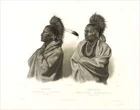 Half-length portraits of Mássika, a Saki Indian, and Wakusásse, a Musquake Indian ca. 1840