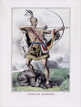 Indian hunter illustration ca. 1845