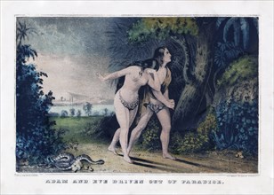 Adam and Eve Driven Out of Paradise ca. 1835-1856