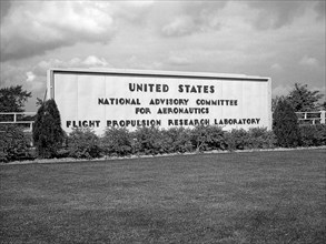 Entrance to the NACA's Flight Propulsion Research Laboratory ca. 1948