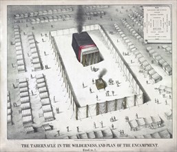 The tabernacle in the wilderness, and plan of the encampment ca. 1849-1853