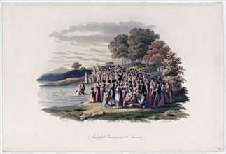 Anabaptist ceremony in North America ca. 1819