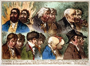 Doublures of characters; - or - striking resemblances in phisiognomy ca. 1798
