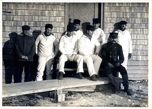Crew, Station Quonocontaug, Rhode Island, 1911 Coast Guard Station #57