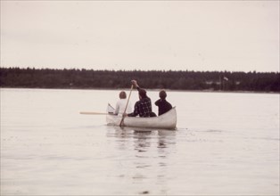 August 1972 - Canoe travel on Naknek Lake, Katmai National Monument, Alaska