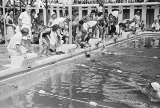 Swimming competitions; Date April 6, 1947; Location Indonesia, Dutch East Indies