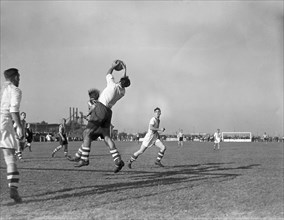 1940s Soccer Match - Neptunus against Volewijckers 3-2 in Rotterdam Holland ca. 1947