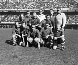 1940s Soccer Team - Feyenoord against Sparta 3-2. Team Sparta Team Photo ca. 1947