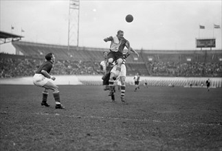 September 27, 1947 - Historical Soccer Match - Blauw Wit against Feijenoord 1-5 / Game moment for Blauw Wit goal