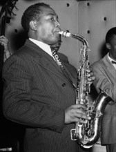 Saxophonist Charlie Parker at the Three Deuces Night Club August 1947