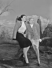 Portrait of Doris Day and Kitty Kallen, Central Park, New York, N.Y., ca. Apr. 1947