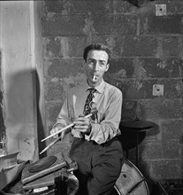 Portrait of Dave Tough, Eddie Condon's (basement), ca. Nov. 1946