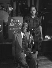 Portrait of Bunk Johnson and Maude Johnson, Stuyvesant Casino, New York, N.Y., ca. June 1946