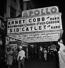 View of the Apollo Theatre marquee, New York, N.Y., between 1946 and 1948