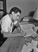 Portrait of Leonard Bernstein in his apartment, New York, N.Y., between 1946 and 1948