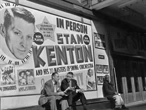 Portrait of Stan Kenton and Bob Gioga, 1947 or 1948