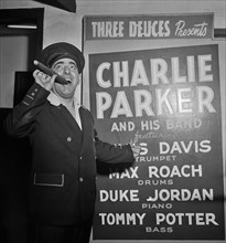 Portrait of Gilbert Pinkus, Three Deuces, New York, N.Y., ca. Aug. 1947