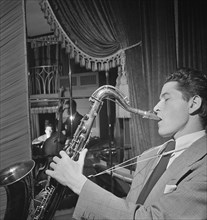 Portrait of Allen Eager and Curley Russell, Club 18, New York, N.Y., ca. Nov. 1947