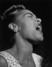 Portrait of Billie Holiday, Downbeat, New York, N.Y., ca. Feb. 1947