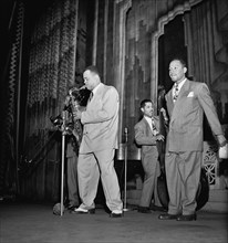 Portrait of Arnett Cobb and Walter Buchanan, Apollo Theatre, New York, N.Y., ca. Aug. 1947
