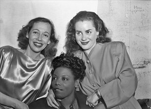 Portrait of Imogene Coca, Mary Lou Williams, and Ann Hathaway, between 1938 and 1948