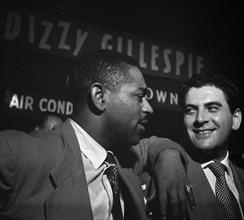 Portrait of Dizzy Gillespie and Georgie Auld, Downbeat, New York, N.Y., ca. Aug. 1947