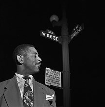 Portrait of Dizzy Gillespie, 52nd Street, New York, N.Y., between 1946 and 1948