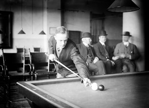 Photo shows Calvin A. Demarest, a national billiards champion. ca. 1912