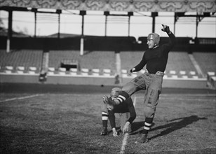Quarterback Leslie Russell Clark (Class of 1918) and Left Half Back Leonard Hulit Norcross (Class of 1918), who played for the Brown University football team - October 24, 1914