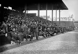 Police at World Series, Shibe Park, Philadelphia ca. 1914
