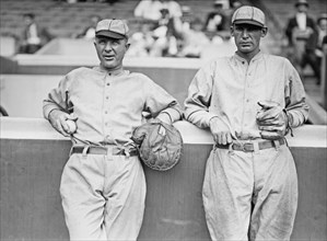 Baseball players John Barney 'Dots' Miller and Patrick Francis O'Connor ca. 1914