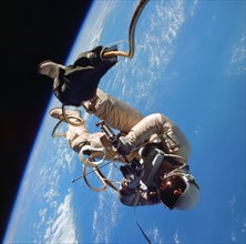 June 1965 Astronaut Ed White - Gemini-4 Extravehicular Activity (EVA)
