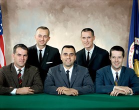 (November 1966) Five scientist-astronauts whose selection was announced by the National Aeronautics and Space Administration on June 29, 1969.