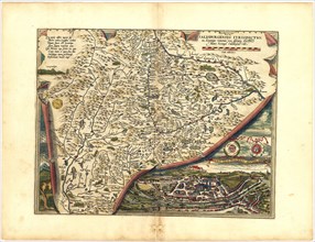 Abraham Ortelius - First World Atlas ca. 1570 - Salisbvrgensis Dioecesis