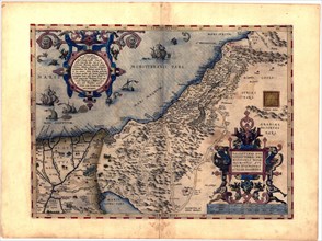 Abraham Ortelius - First World Atlas ca. 1570 - Palaestina vel terra sancta