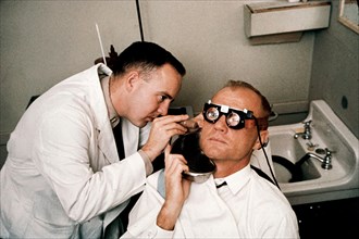 1962 - Astronaut John Glenn tests balance mechanism performance
