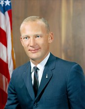 (1963) Astronaut Edwin E. 'Buzz' Aldrin, Jr. in civilian clothes portrait.