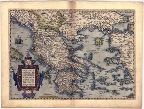 Abraham Ortelius - First World Atlas ca. 1570 - Graecia